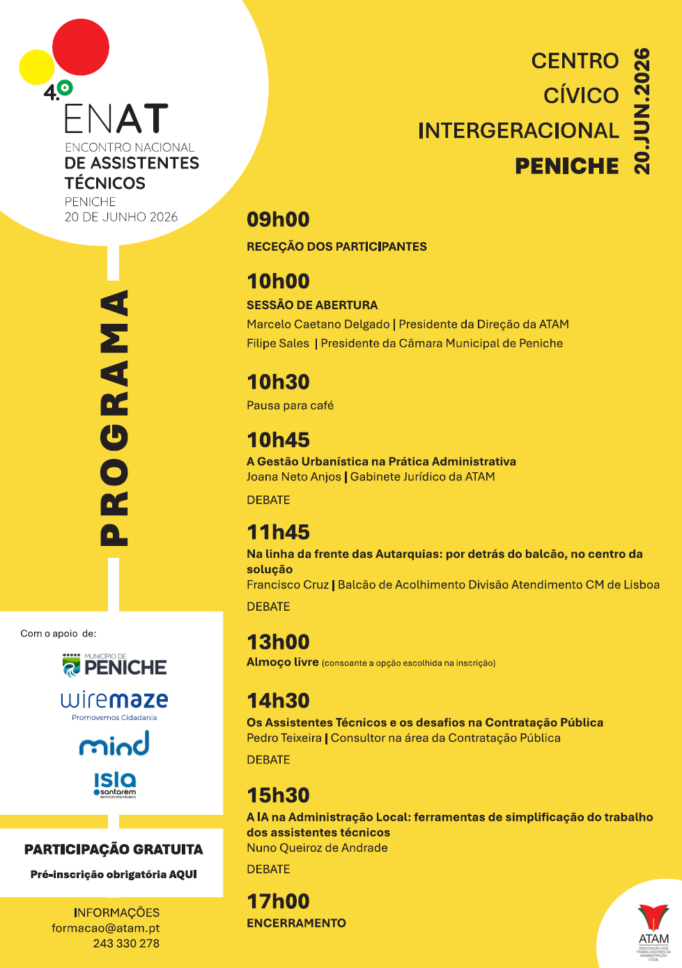 Transformação digital e gestão urbanística em destaque no Encontro Nacional de Assistentes Técnicos.