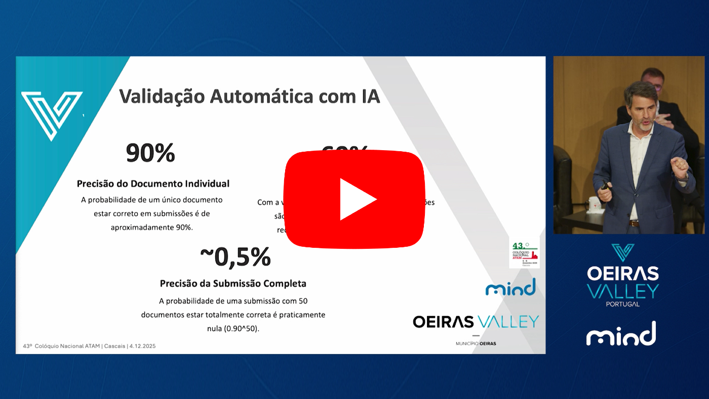 Colóquio ATAM 2025 - Oeiras apresenta resultados do Saneamento Urbanístico com IA da Mind
